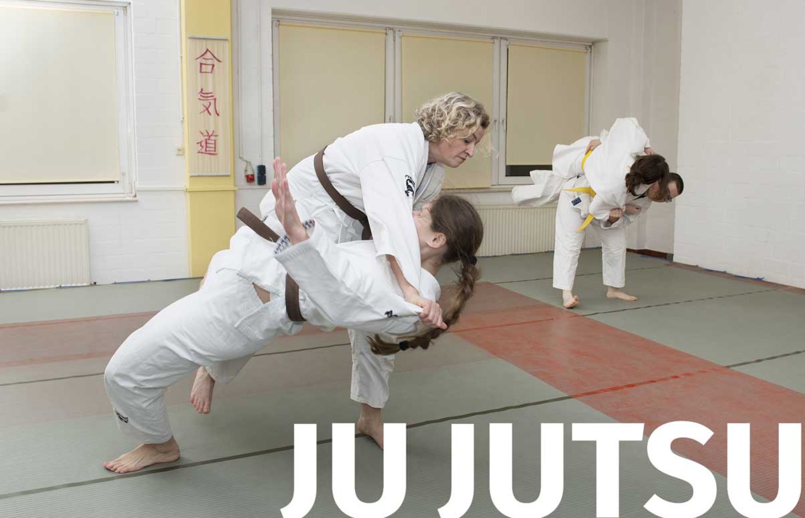 Frauen im Ju Jutsu Training